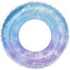 Anillo de natación de PVC con lentejuelas de arcoíris y degradado de dibujos animados para adultos, con lentejuelas rojas, juguetes acuáticos.
