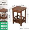 Estante de almacenamiento de madera maciza para el hogar, estante de almacenamiento de piso simple, carrito de cocina de múltiples capas, estante de almacenamiento para sala de estar, estante de té
