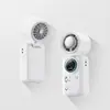 Jixiang 2026 Ventilador de Escritorio Colgante de Cuello Plegable de Mano Ventilador Potente de Alta Velocidad Transfronterizo Ventilador Portátil de Mano con Enfriamiento por Hielo