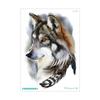 Pegatina de Tatuaje Temporal Impermeable Transfronteriza Cabeza de Lobo Agresiva Flor Brazo Hombres Estudio Fotográfico Foto Brazo Personalizado Animal Pegatina de Tatuaje