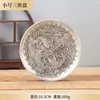 Imitação de Bronze Antigo Peixe Lótus Cobre Branco Sólido Prata Chapeado Prato Casa Escritório Ornamentos Antigos Atacado