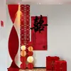 Conjunto de Decoração de Quarto de Casamento para Decoração da Parede de Fundo do Quarto da Noiva, Guirlanda com Palavras Felizes para Sala de Estar e Quarto da Nova Casa do Noivo
