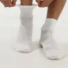 Meias de Algodão Finas de Verão Crazy Muscle, Meias de Cano Médio, Meias Esportivas Respiráveis, Meias de Corrida de Cor Sólida, Resistentes a Odores e Absorventes de Suor, Transfronteiriço
