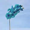 Ramo de 10 Orquídeas Phalaenopsis Artificiales para Decoración de Bodas, Decoración de Techos, Decoración del Hogar, Decoración Suave de Centros Comerciales y Accesorios de Fotografía