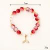 Pulsera de cola de pez con degradado de esmalte de color ráfaga de cristal para mujer, diseño pequeño público de verano, joyería explosiva al por mayor para zonas escénicas