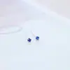 Mini Pendientes de Plata de Ley S925 con Pedrería Colorida, Tachuelas para Oreja, Estilo Coreano y Japonés, Unisex, Tachuelas de Zirconia para Perforación de Oreja