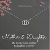 Verano 2024 Nuevo Collar para Madre e Hija Cálido Anillo Doble Collar de Circonita Casual Regalo de Cumpleaños Femenino Nuevo de Moda