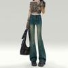Calça Flare Picante de Alta Qualidade Tendência Primavera 2025 Jeans Emagrecedor de Cintura Alta Nicho Calça Feminina Slim