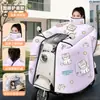 Capa de scooter elétrica à prova de vento, espessa, de flanela, forrada com fleece, à prova d'água, de cobertura total, à prova de chuva para bicicletas elétricas