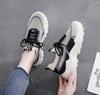 Zapatos de plataforma de primavera para mujer, de comercio exterior transfronterizo, tendencia de moda, deportivos, de ocio, con tejido volador, transpirables y de suela suave.