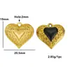 Acero Inoxidable Color Esmalte Colgante de Corazón con Goteo de Aceite Encaje Tallado Colgante de Corazón de Melocotón Accesorios para Manualidades Accesorios