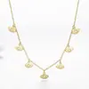 Collar Transfronterizo Nuevo de Plata de Ley S925, Cadena para Clavícula de Estrella de Ocho Puntas con Circonita de Moda y Personalizada, Joyería de Nicho Versátil y Lujo Accesible