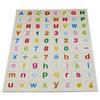 Ímã de geladeira magnético caixa superior magnética de madeira números minúsculos letras em inglês cole adesivos de madeira para casa creche