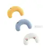 Almohada de juguete para gatos, almohada de luna en forma de U para gatos y perros, especializada para la protección de la columna cervical, almohada engrosada para mascotas para dormir profundamente, suministros para mascotas
