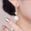 Pendientes de perlas de alta calidad, nuevos y modernos, diseño de nicho popular, pendientes ligeros de lujo, gancho para la oreja de estilo occidental.