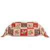 Nuevo plaid navideño transfronterizo para sofá, manta de sofá retro americana, funda de sofá de chenilla, camino de cama decorativo para casa de huéspedes