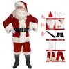 Comercio Exterior Transfronterizo Ropa Navideña Disfraces de Papá Noel Terciopelo Dorado Ambiente Festivo Ropa de Performance Cosplay Venta al por Mayor