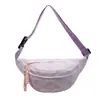 2026 Nueva Tendencia de Moda Bolso Cruzado Estilo Coreano Bolso Casual Bolso Simple con Cremallera Costurado Tela de Nylon Bolso de Pecho para Mujer
