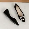 Sapatos Rasos Pontudos Femininos Primavera Verão Fada Sapatos de Salto Único Sapatos para Usar com Saias Estilo Noturno Sapatos Delicados Tamanho Plus