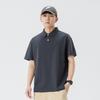 Camiseta Pesada de Manga Corta con Cuello Polo para Hombre