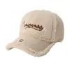 Gorra de Béisbol Bordada de Sherpa Sintético Nueva Moda Otoño e Invierno para Mujeres con Circunferencia de Cabeza Grande, Gorra Gruesa y Cálida de Pico de Pato para Hombres