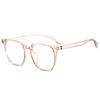 Gafas unisex con montura de espejo plano estilo retro, antiluz azul, color rojo, 2024, venta al por mayor