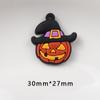 Halloween abóbora morcego fantasma chaveiro cola macia pingente PVC epóxi desenhos animados bruxa chaveiro joias