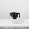 Mesa de Centro de Vidro Minimalista de Luxo para Sala de Estar com Vaso de Flores Secas, Recipiente para Flores, Decoração de Casa Modelo, Restaurante, Villa, Móveis Macios