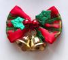 Enfeites Pendentes Sino Vermelho Laço Decoração de Natal Suprimentos Acessórios DIY Árvore de Natal Tecelagem Brilhante Presentes