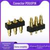 Conector de mola Pogopin Dedal Compartimento da bateria Pino de mola telescópico macho e fêmea 3 pinos Pino de contato de corrente de sinal