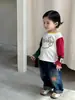 Roupas Infantis Inco Camiseta de Manga Longa Primavera para Meninos 2026 Nova Roupa Infantil Estilosa Roupa para o Início da Primavera Top para Meninos