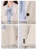 Traje Traje Negro para Mujer 2025 Otoño e Invierno Nuevo Elegante Entrevista Ropa de Trabajo Profesional Formal Ropa de Trabajo Traje Chaqueta
