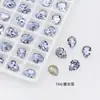 Dongzhou Diamante Cristal Morado Lavanda Para Uñas Boutique de Diamantes Fondo Puntiagudo Cristal K9 Mariposa Popular en Internet Accesorios Populares para Uñas