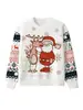 Otoño Invierno Dibujos Animados Navidad Moda Casual para Hombres y Mujeres Multiusos Cuello Redondo Transfronterizo Comercio Exterior Explosiones Transfronterizas