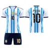 Uniformes de Futebol da Copa do Mundo no Atacado, Samsung Argentina Messi Nº. 10 Camisa, C Ronaldo Nº. 7 Uniformes de Treinamento de Competição