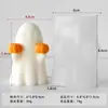 Jiahuimei Halloween Fantasma Vela Molde de Silicona DIY Calabaza Fantasma Aromaterapia Yeso Molde Transfronterizo