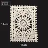 Hilo de Algodón Tejido Retro Espesado Encaje Hueco Mantel de Café Parche de Tela DIY Ropa Hecha a Mano Bolsillo Falso Posavasos Europeos