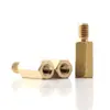 Adaptador Hexagonal de Cabeça Única M2M5M4 Rosca Macho para M2M4 Rosca Fêmea Espaçador de Cobre Pino de Conversão Espaçador de Cobre Redutor Macho/Fêmea