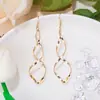 Brincos Espirais de Venda Quente Transfronteiriços Europeus e Americanos Brincos de Fio Design Elegante de Nicho Brincos Femininos Ins Lote
