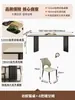 Lujo Ligero Minimalista Italiano Apartamento Pequeño Rectangular Hogar Estilo Retro Pizarra Combinación de Mesa y Sillas de Comedor Mesa de Comedor de Madera Maciza