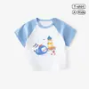 Camiseta de manga corta de verano para bebé ropa de verano para bebés niños y niñas chaqueta manga media ropa fina para bebé ropa infantil al por mayor