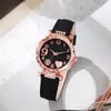Reloj de Mujer con Correa de Cuero de Moda, Pedrería, Diseño Fresco, Relojes de Pulsera para Dama, Accesorios de Moda