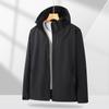 Chamarra de una sola capa 6266 para mujer con capucha, Chaqueta versátil casual para montañismo para hombre, Estilo a juego para parejas, Resistente a las manchas, Cortavientos, Manga larga