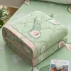 [Grado A, apto para bebés y madres] Colcha de algodón lavable para verano, colcha para aire acondicionado para verano, colcha fina individual para dormitorios, lavable a máquina