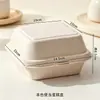Caja para Bento Cake, Caja para Llevar de Hamburguesa, Caja para Tiramisú, Caja de Papel Desechable para Empaque, Caja Biodegradable Pequeña para Postre/Comida