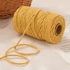 Etiqueta colgante de cordón de algodón de 3 hebras de colores Lanyard para llaves DIY hecho a mano Cuerda decorativa para jarrón Cuerda de malla Correa de amarre para comida de cangrejo