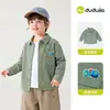 [100% Algodón] Camisa Infantil Dudu, Chaqueta Camisa de Otoño 100% Algodón para Niños, Ropa Nueva Estilo para Bebés Niñas