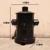 Estilo industrial de hierro retro personalidad creativa hidrante de incendios grande con tapa pie cubo de basura de metal sala de estar exterior barril
