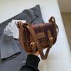 Bolsa de ombro xadrez retrô para mulheres 2023 nova bolsa de axila combinando, bolsa mensageiro estilo coreano popular este ano