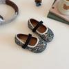 Zapatos Casuales de Suela Suave para Niños Verano 2025 Nuevos Zapatos para Niños Pequeños Niñas Zapatos de Cuero Moda Princesa con Pedrería